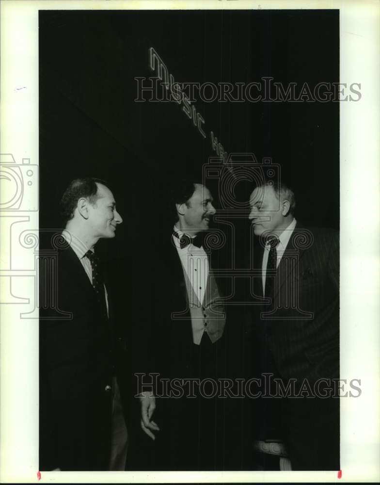 1991 Press Photo Theater Under the Stars&#39; &quot;Phantom&quot; creators - Houston- Historic Images