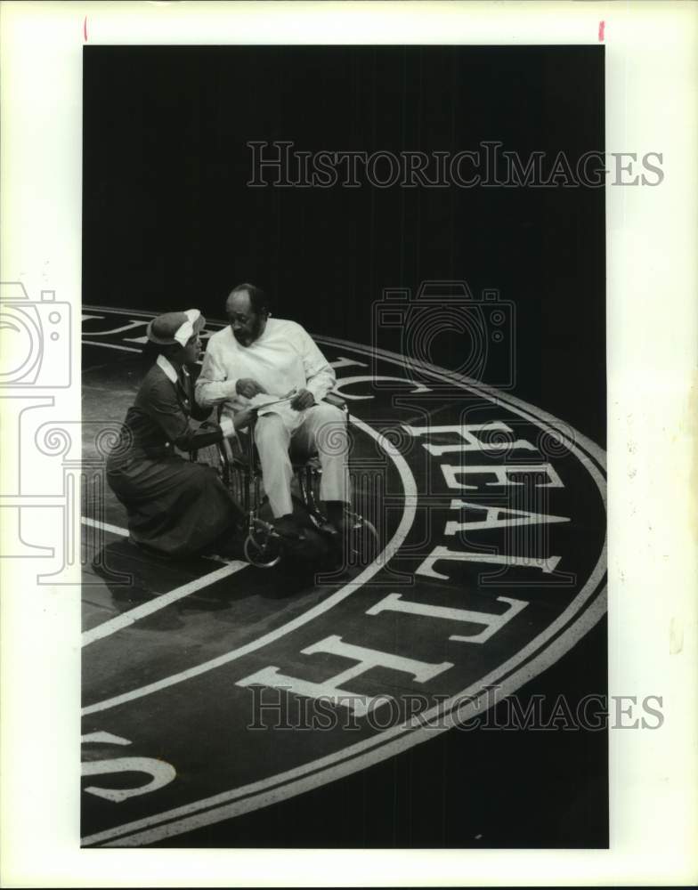 1992 Press Photo Scene from &quot;Miss Evers&#39; Boys&quot; Houston&#39;s Alley Theater- Historic Images