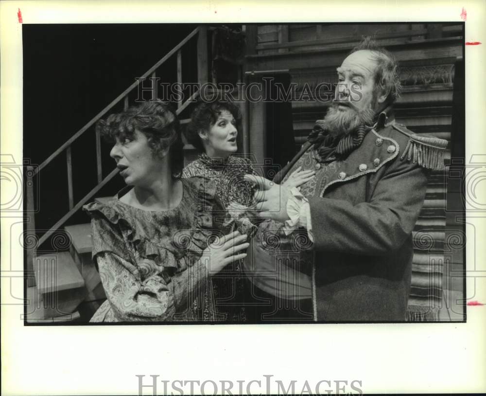 1988 Press Photo Alley Theater&#39;s &quot;The Merry Wives of Windsor, Texas&quot; in Houston- Historic Images