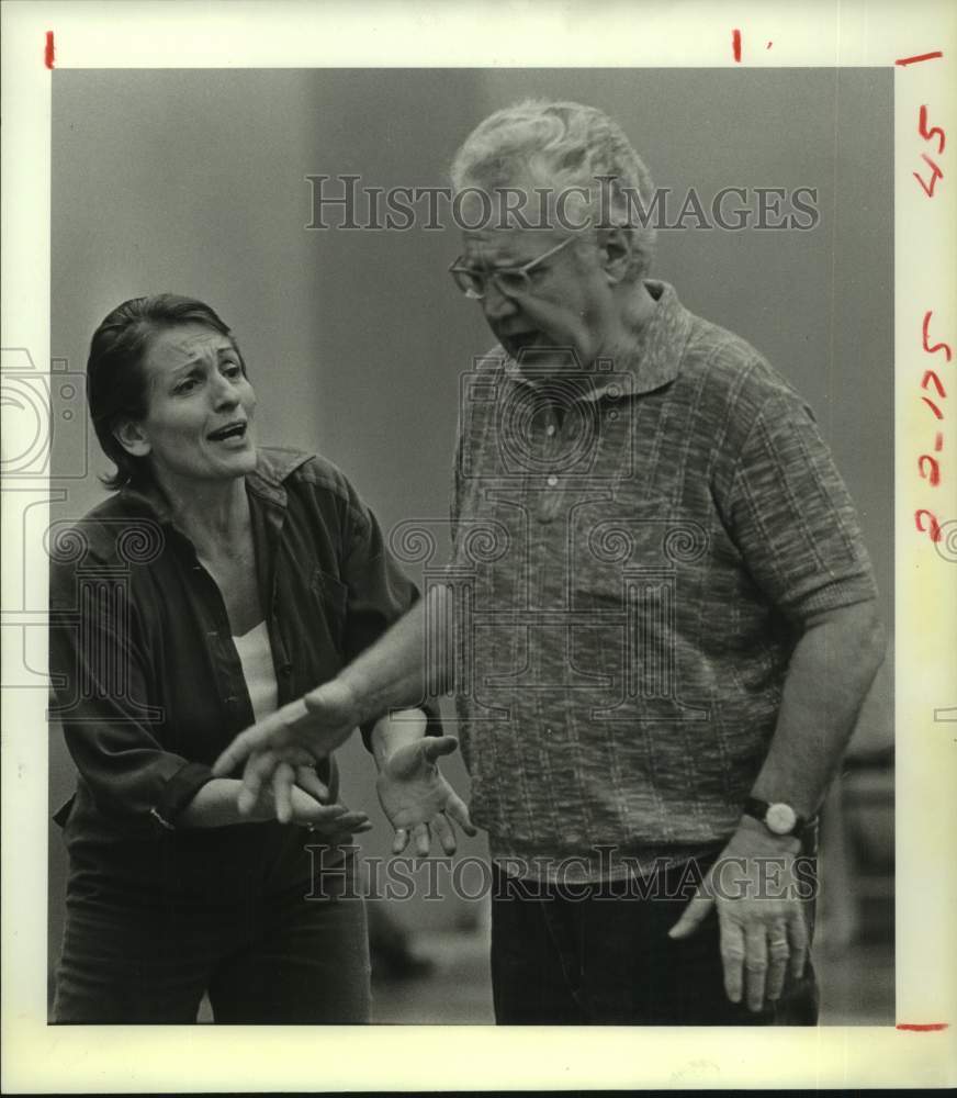 1984 Press Photo Hildegard Behrens, Manfred Jungwirth - Houston Grand Opera- Historic Images