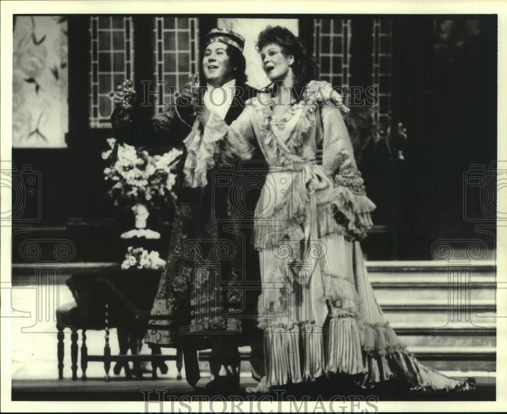 1980 Press Photo Scene from Houston Grand Opera's "Die Fledermaus" - hca64150- Historic Images