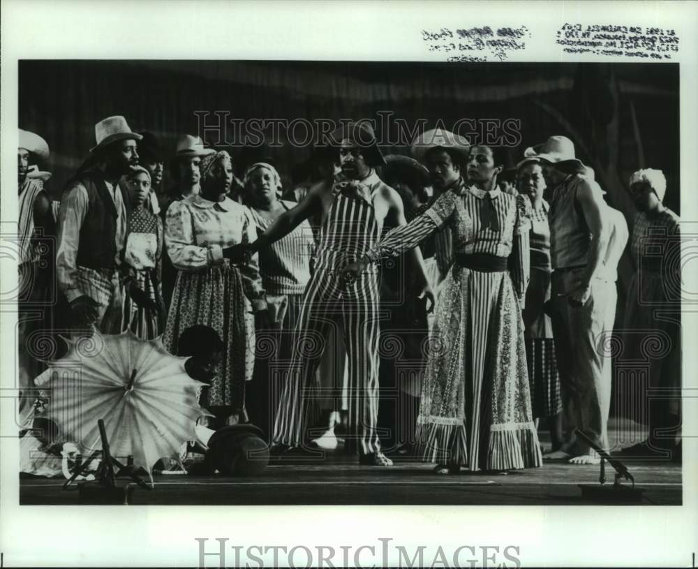 1981 Press Photo Scene from Houston Grand Opera production of &quot;Treemonisha&quot;- Historic Images