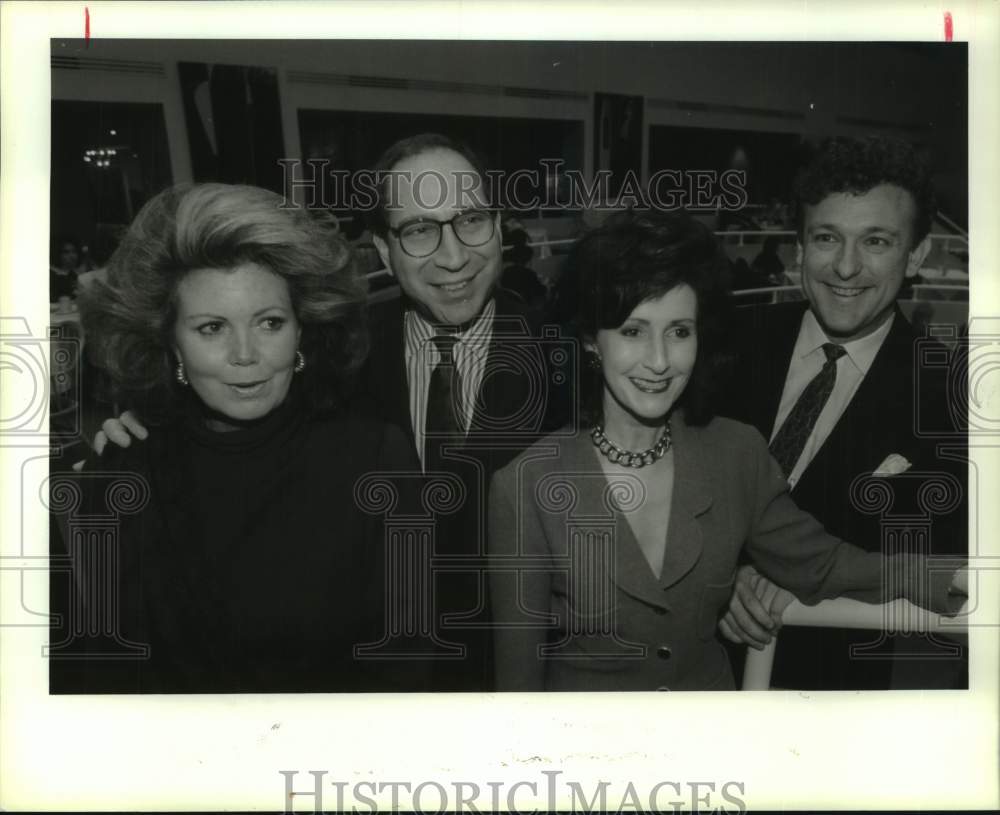 1991 Press Photo Group meets to plan Houston Ballet black-tie fundraiser- Historic Images