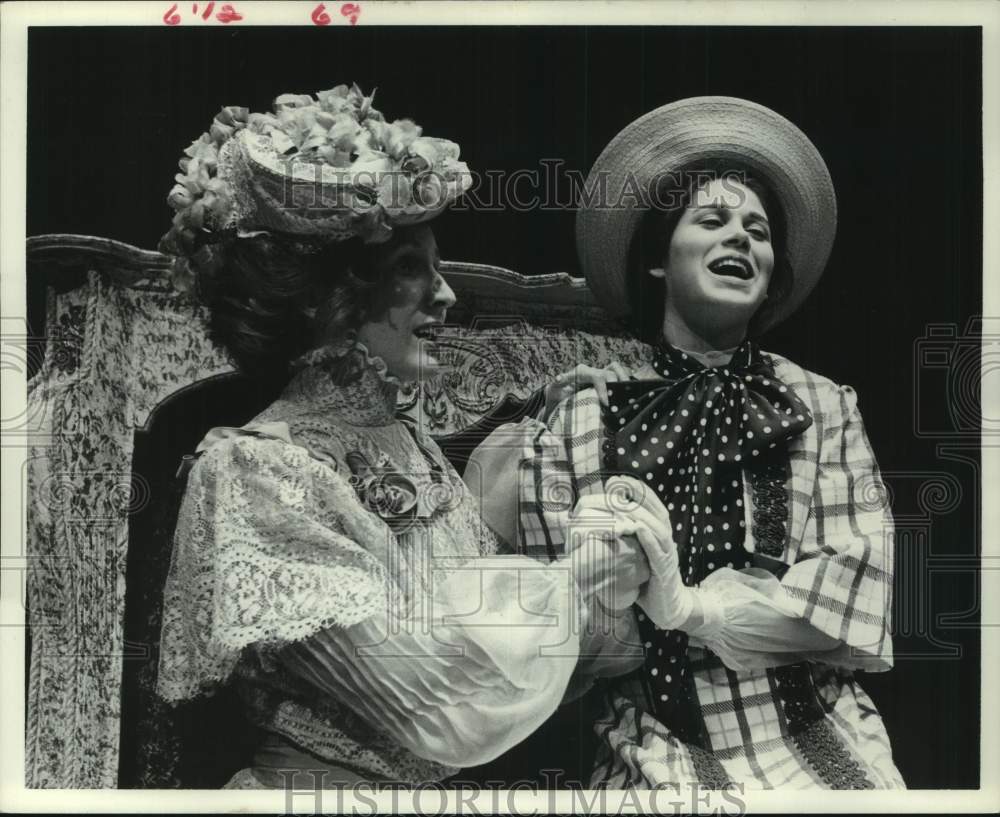 1978 Press Photo Univ of Houston&#39;s &quot;Little Foxes&quot; - Karen Rosen, Brenda Morgan- Historic Images