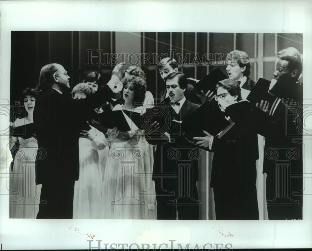 1986 Press Photo Greg Smith Singers performing - hca65038- Historic Images