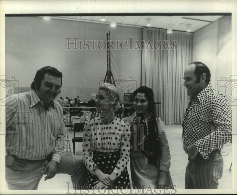 1971 Houston Grand Opera members at rehearsal - Historic Images