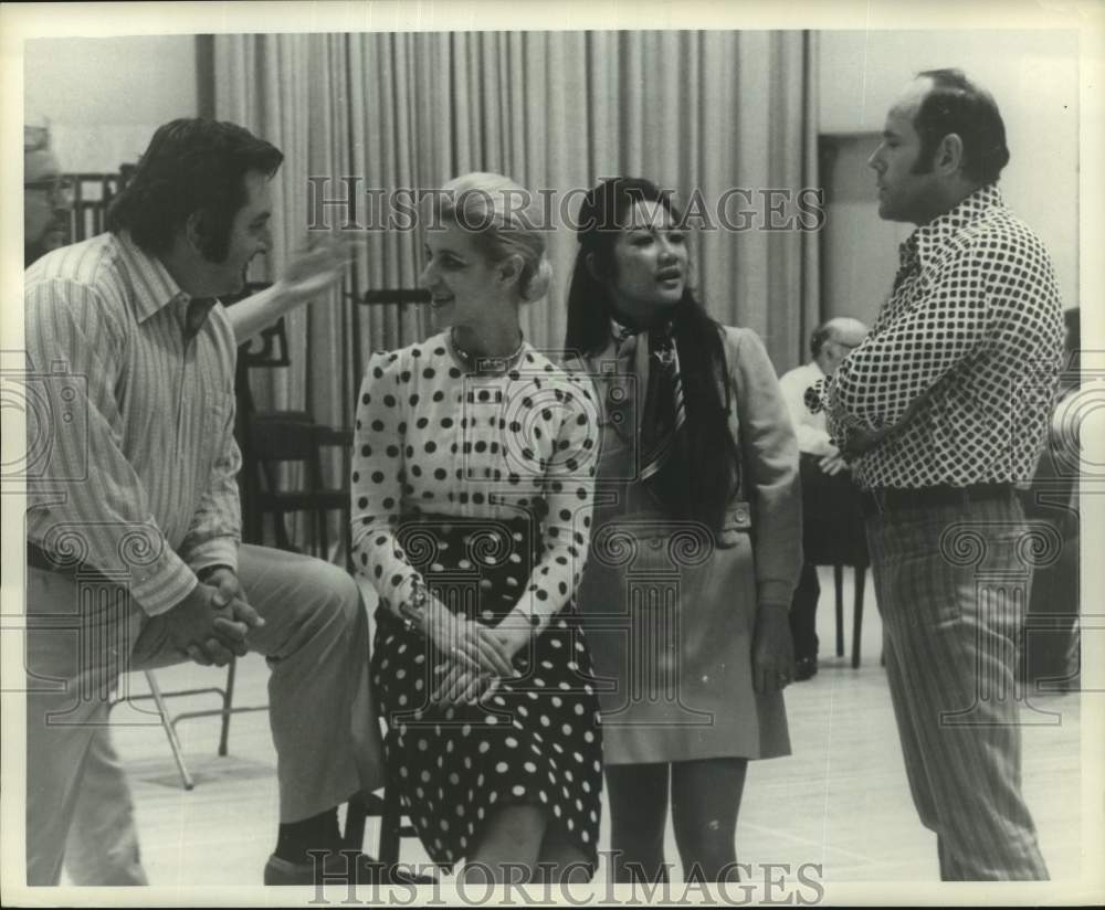 1971 Press Photo Houston Grand Opera rehearsal - Historic Images