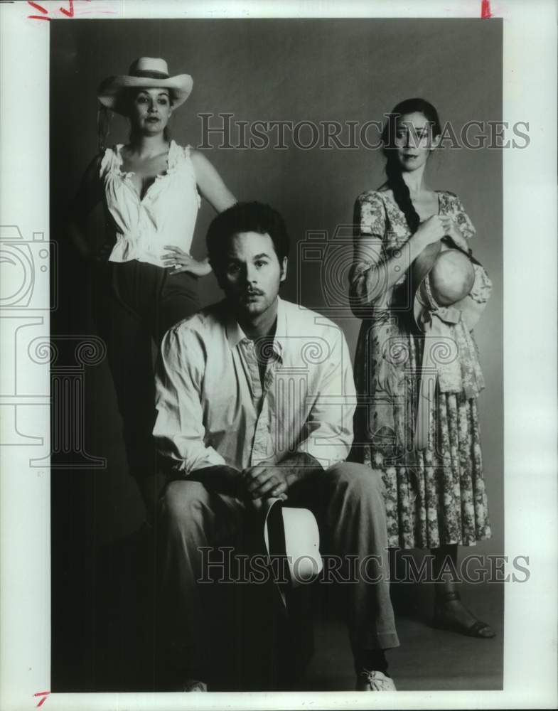 1990 Press Photo Actors in &quot;The Night Of The Iguana&quot; play, Stages, Houston Texas- Historic Images