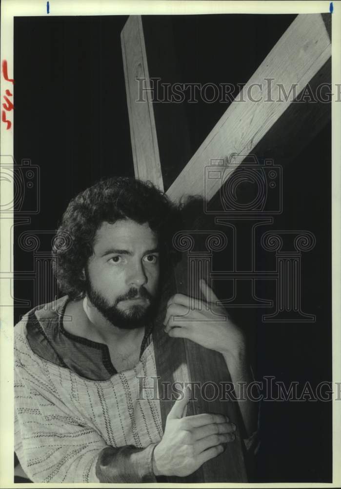 1985 Press Photo Actor J. Brent Alford performs as Jesus at Equinox Theater- Historic Images