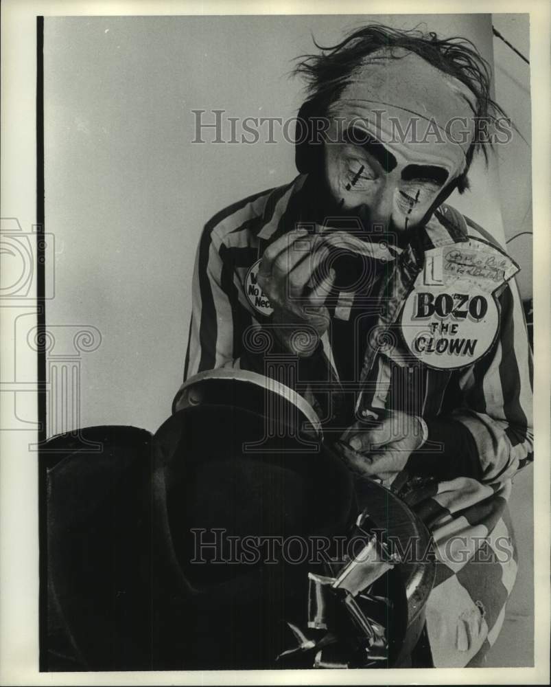 1968 Bob Bishop as Bozo the Clown in Houston, Texas-Historic Images