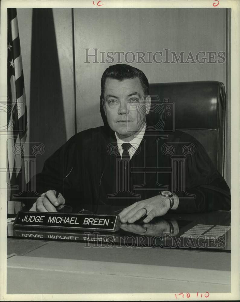 1960 Press Photo Judge Michael Breen - Historic Images