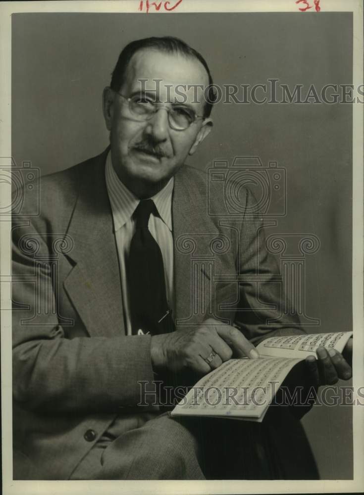 1948 Press Photo Victor Alessandro of Houston Public School System Band - Historic Images