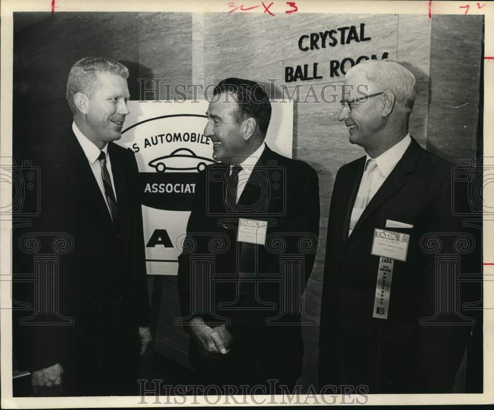 1967 Ben Barnes visits Texas auto dealers Sam White, J.E. Archer-Historic Images