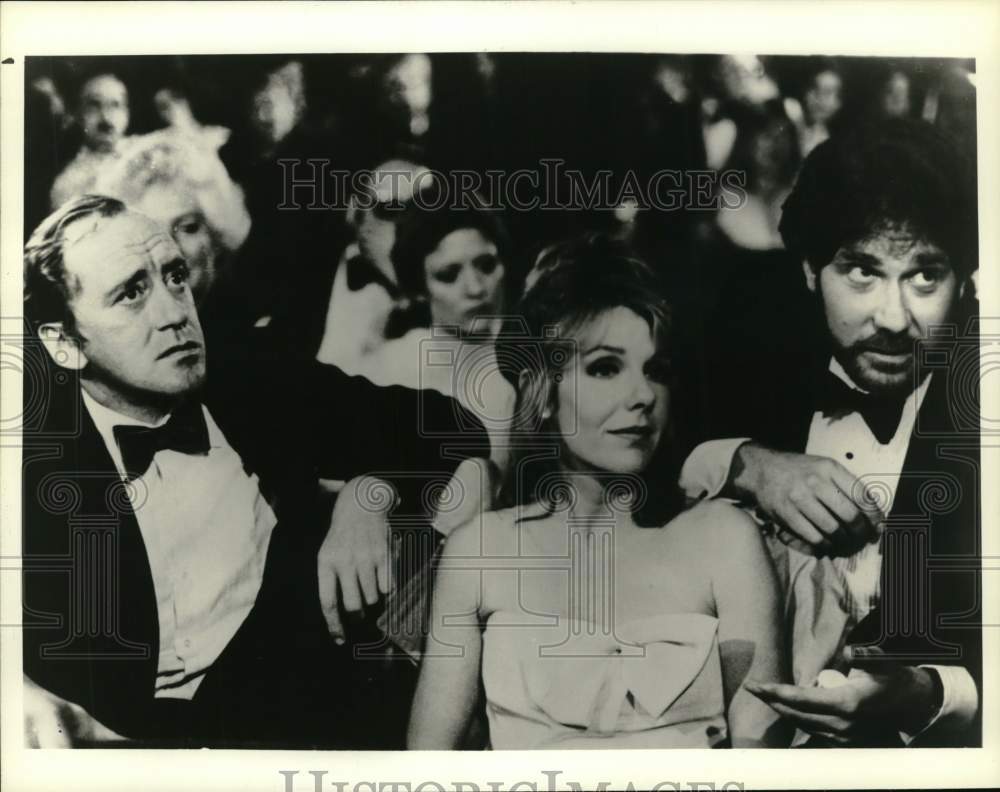 1986 Press Photo Actress, Jill Clayburgh with Nicol Williamson &amp; Richard Masur.- Historic Images