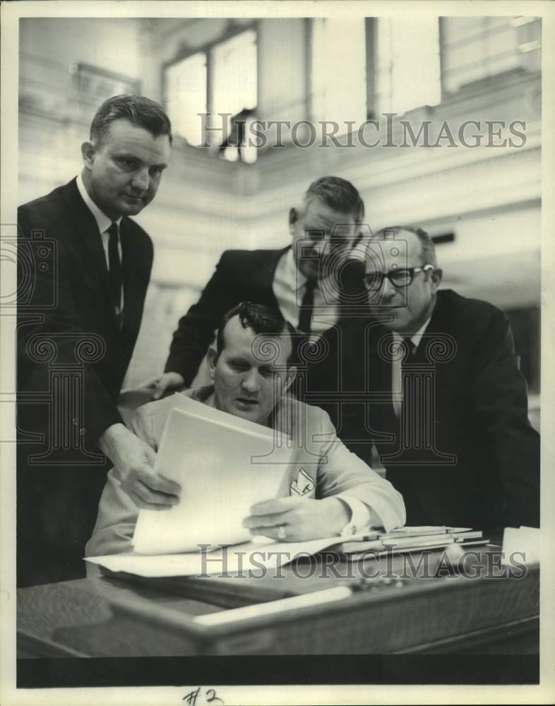 1965 Four Sub Committee Members to Redistrict Harris County - Historic Images