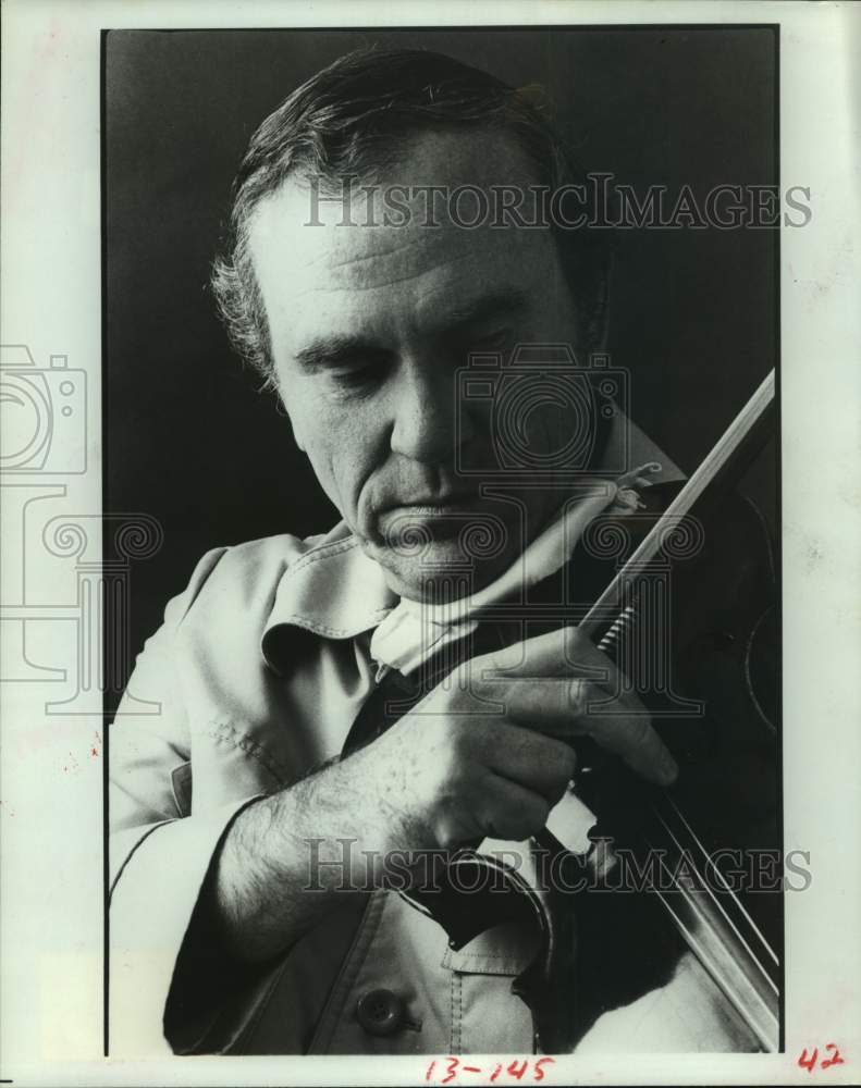 1983 Press Photo Wayne Crouse, violist for Shepherd School of Music, Rice Univ. - Historic Images