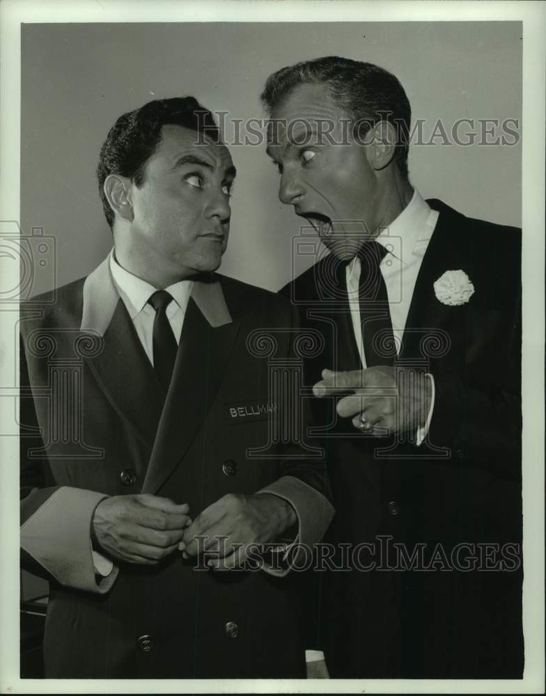 1963 Press Photo Actor Bill Dana with co-star - Historic Images