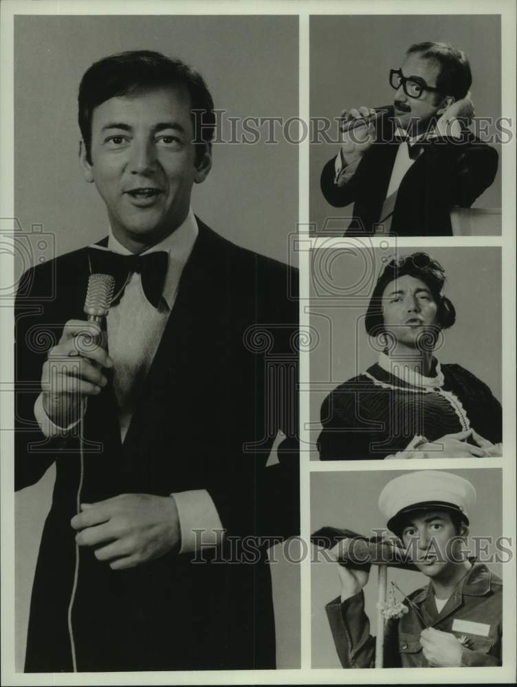 1972 Press Photo Many faces of Bobby Darin, singer and actor - Historic Images