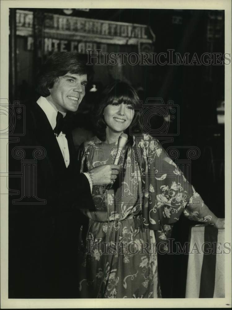 1978 Press Photo Singer John Davidson with actress Brenda Vaccaro - Historic Images