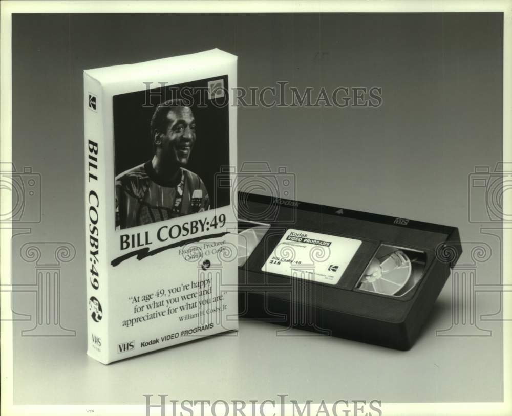 1988 Press Photo Actor Bill Cosby Video Program on VHS &quot;Bill Cosby: 49&quot; - Historic Images