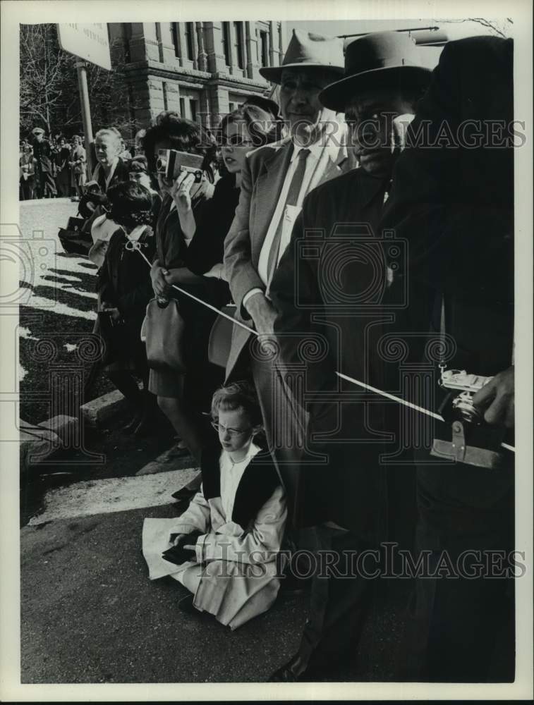 1965 Crowds Line Up for Texas Governor John Connally's Inauguration-Historic Images