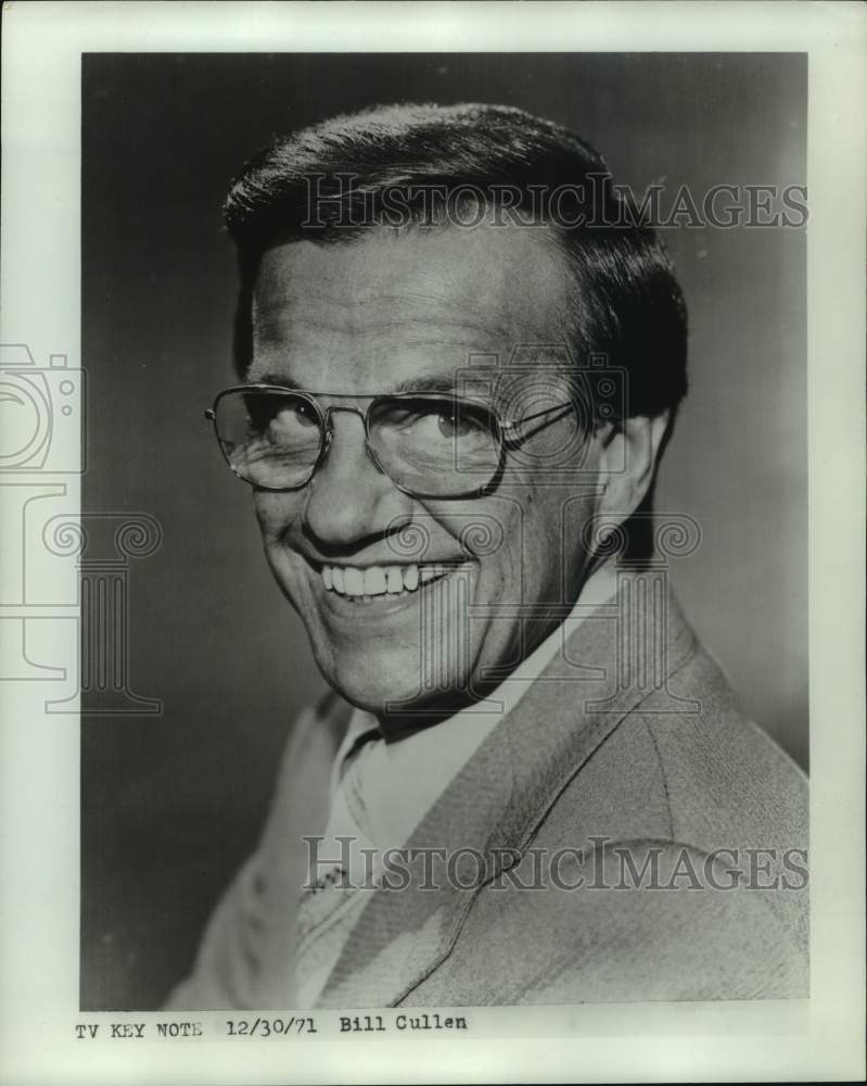 1971 Press Photo  Bill Cullen - Game show host and radio personality from NYC. - Historic Images