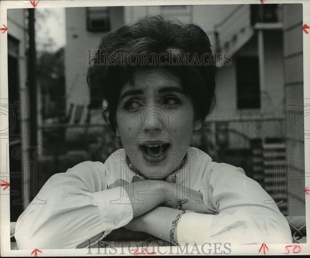 1963 Press Photo Actress Arlene Cohen of Houston, newcomer to Hamlet Theatre - Historic Images