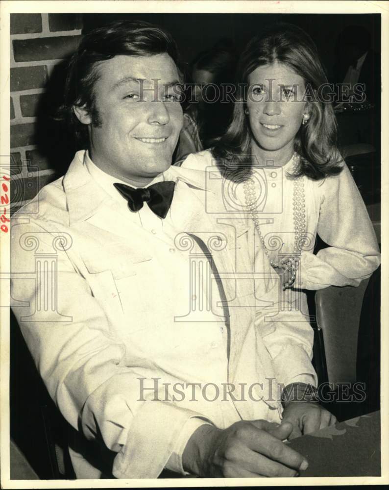 1974 Press Photo Orchestra leader Peter Duchin and wife Cheray - Historic Images