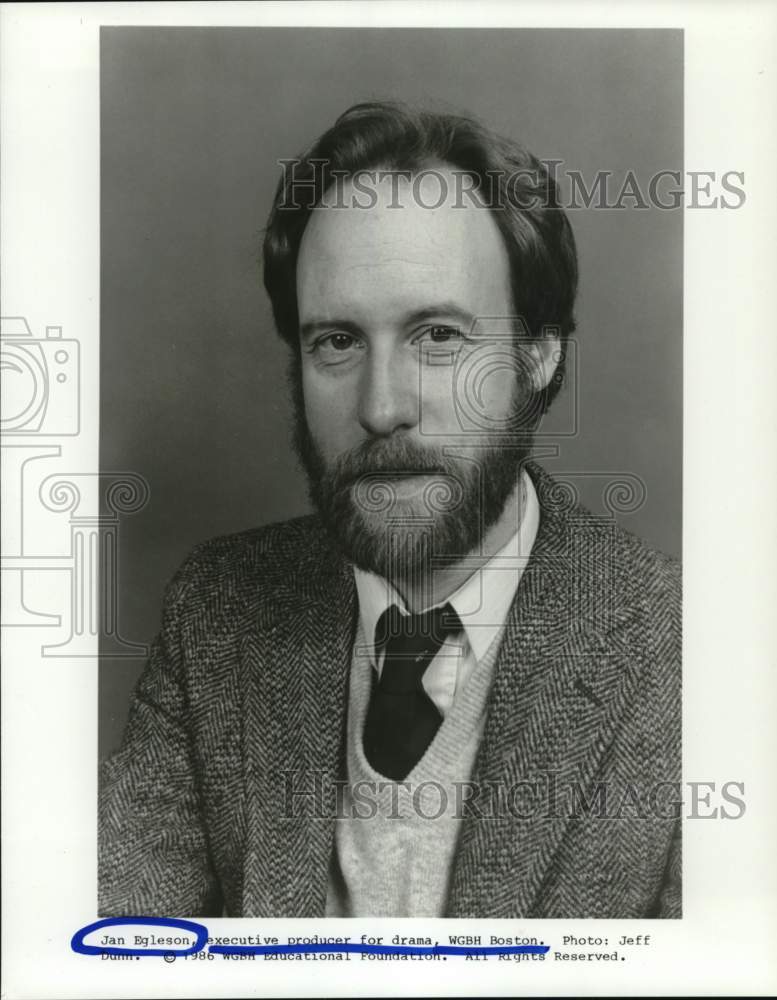 1986 Press Photo Jan Egleson, executive producer for drama, WGBH Boston - Historic Images