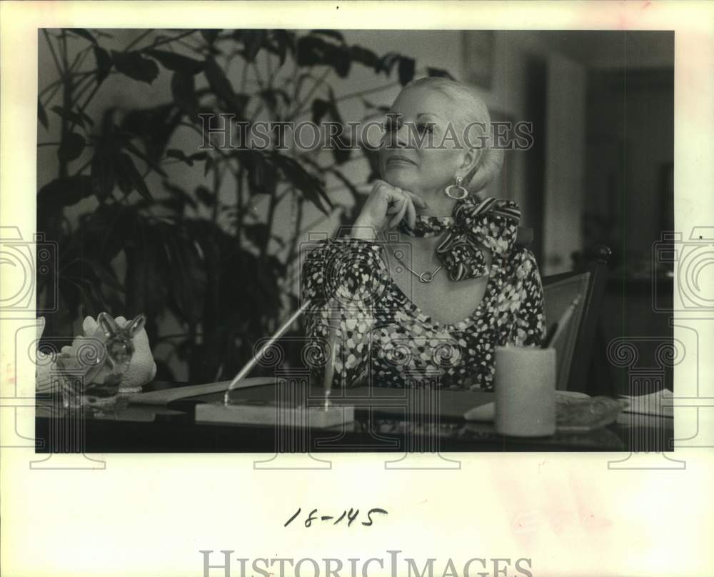 1981 Press Photo Countess Susan Davis, widow of Count Virgil de Boisier - Historic Images