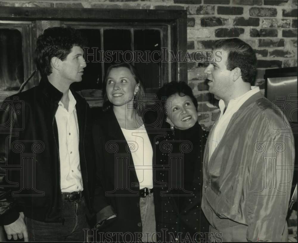 1992 Cast of "Buddy ... The Buddy Holly Story" celebrate opening - Historic Images