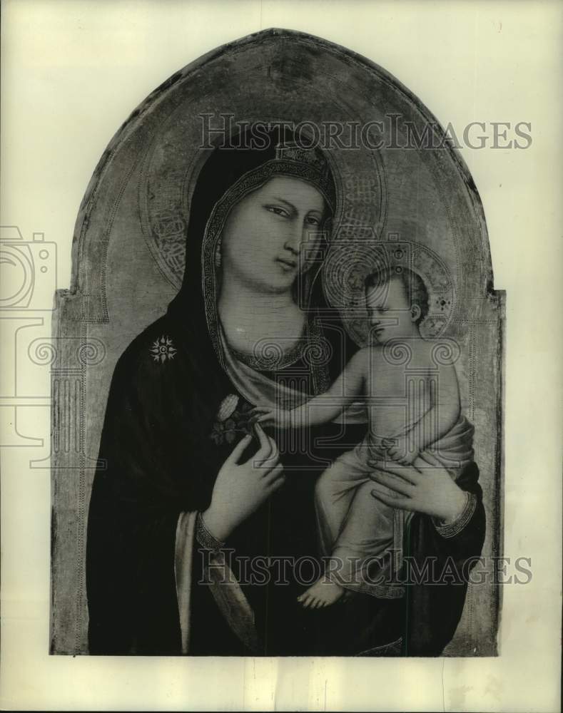 Press Photo Madonna and Child by Giotta di Bondone - National Gallery of Art - Historic Images