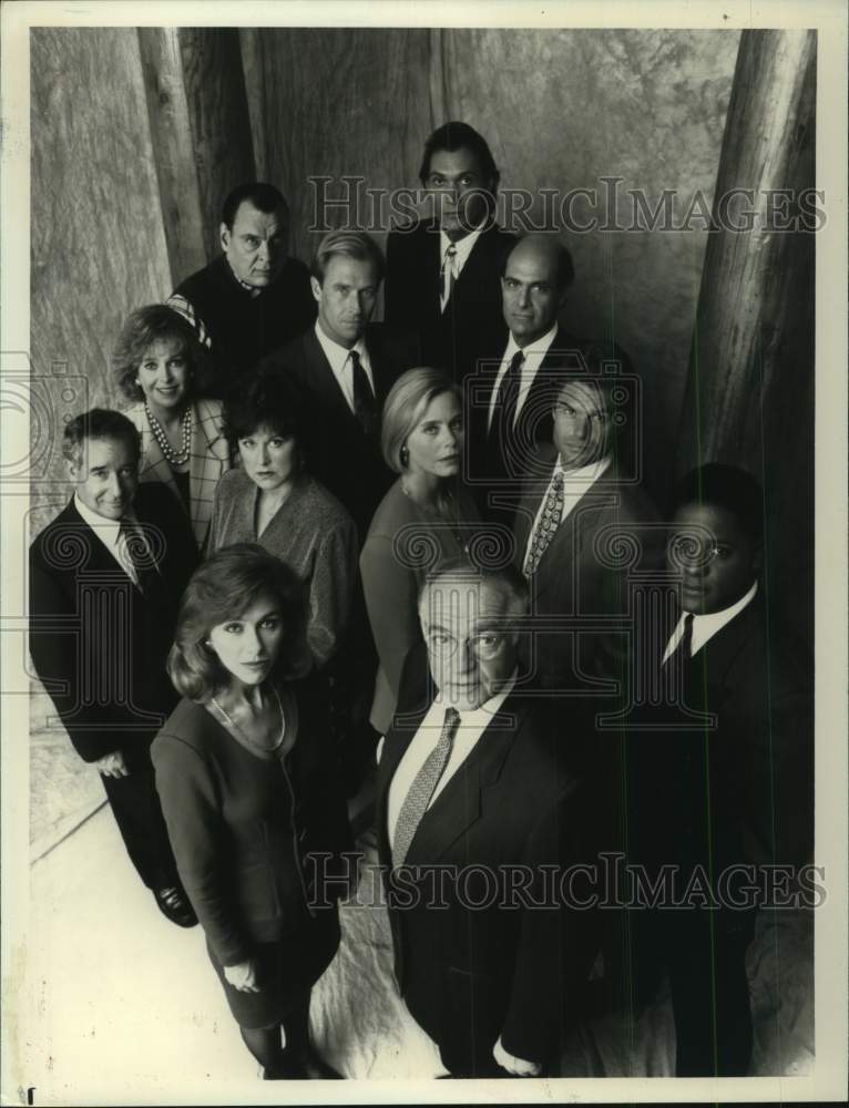 1990 Press Photo Cast of television drama series &quot;L.A. Law&quot; - Historic Images