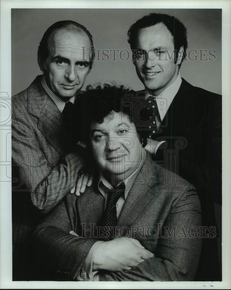 1974 Press Photo Dan Frazer, Kevin Dobson, Demosthenes "Kojak" television stars - Historic Images