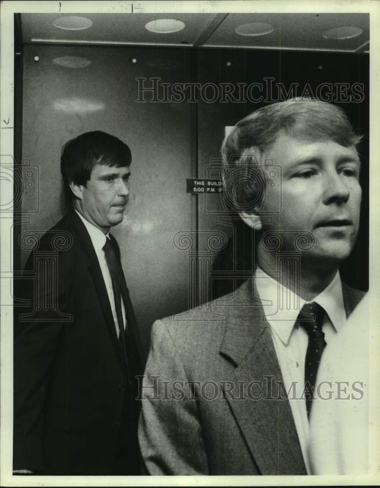 1985 Press Photo Chris Dailey, Houston Police sergeant indicted in shooting - Historic Images