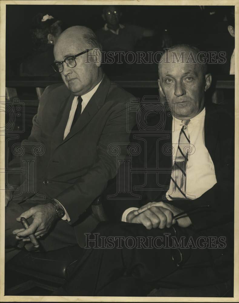 Press Photo Ross D. Evahn, Thomas M. Ryan giving an unpleasant glare - Historic Images