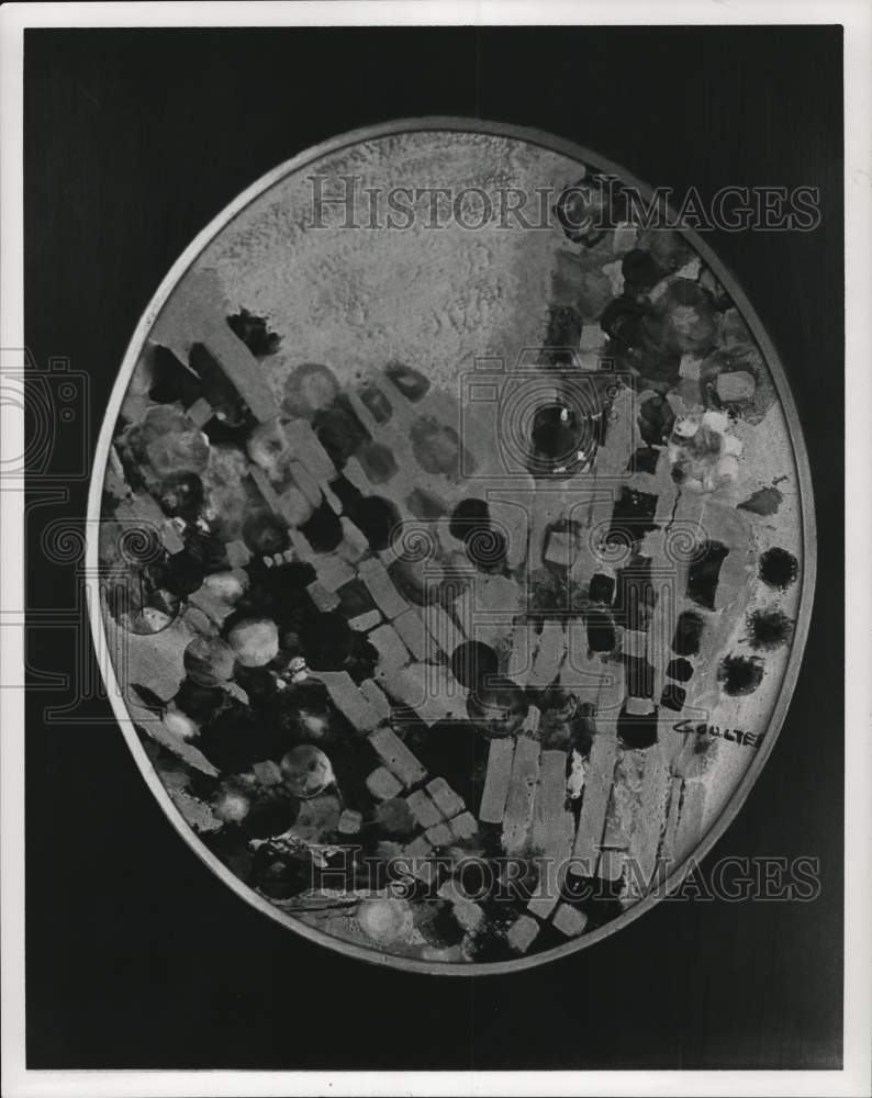 1964 Press Photo Painting done by artist Joel Coulter - hca92596- Historic Images