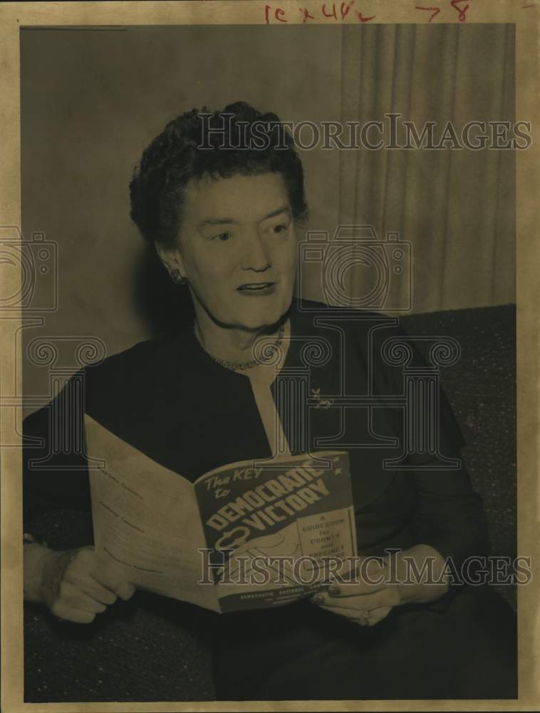 1956 Press Photo vice-chairman India Edwards, Democratic National Committee - Historic Images