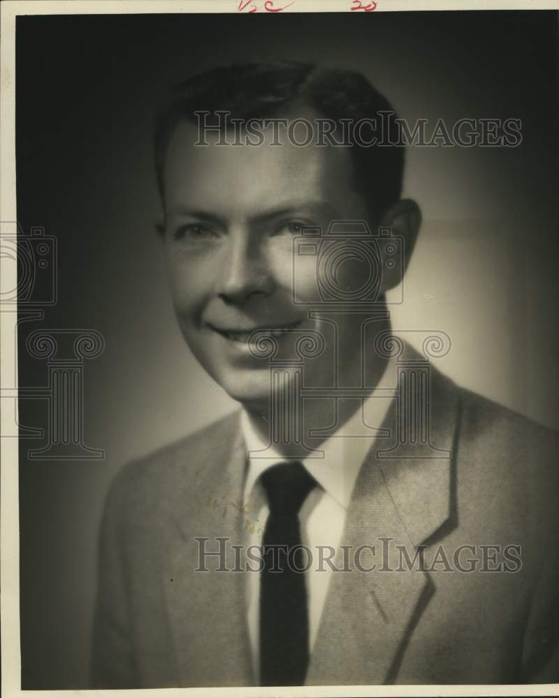 1957 Houston geologist Raymond Fairchild of Trunkline Gas Company - Historic Images