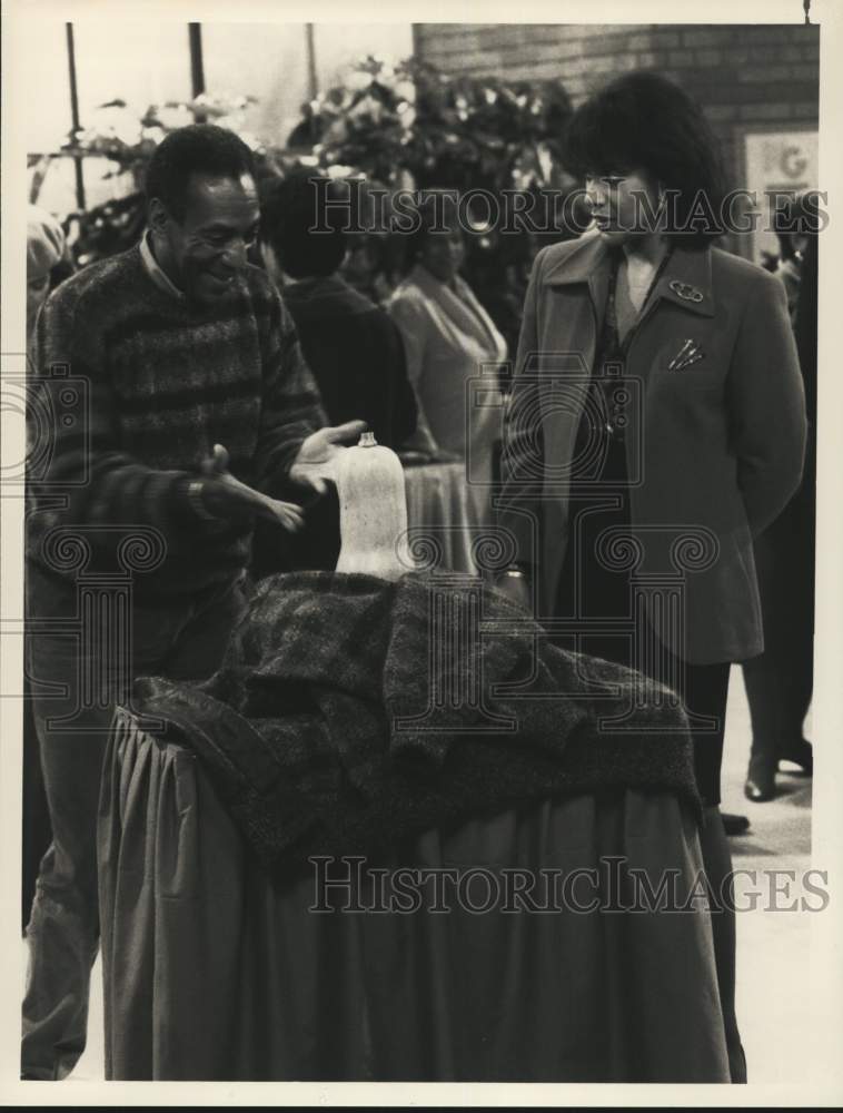 1988 Press Photo Bill Cosby and Phylicia Rashad in &quot;Where&#39;s Rudy&quot; episode - Historic Images