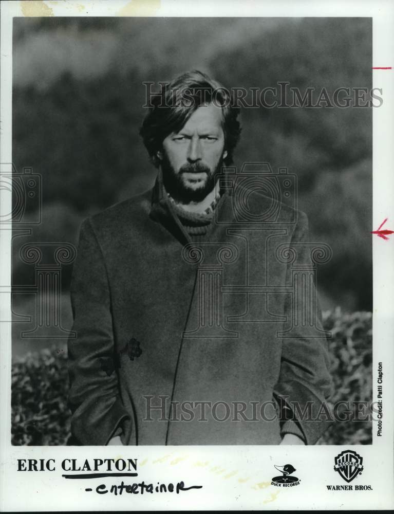 1985 Press Photo Eric Clapton - Singer and songwriter. - Historic Images