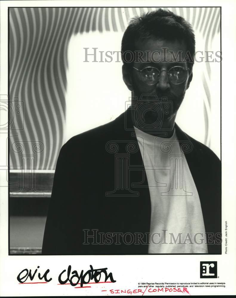 1994 Press Photo Eric Clapton - Singer and composer - Historic Images