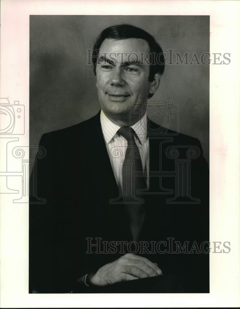 1987 Press Photo Sam Donaldson, TV News Correspondent - Historic Images