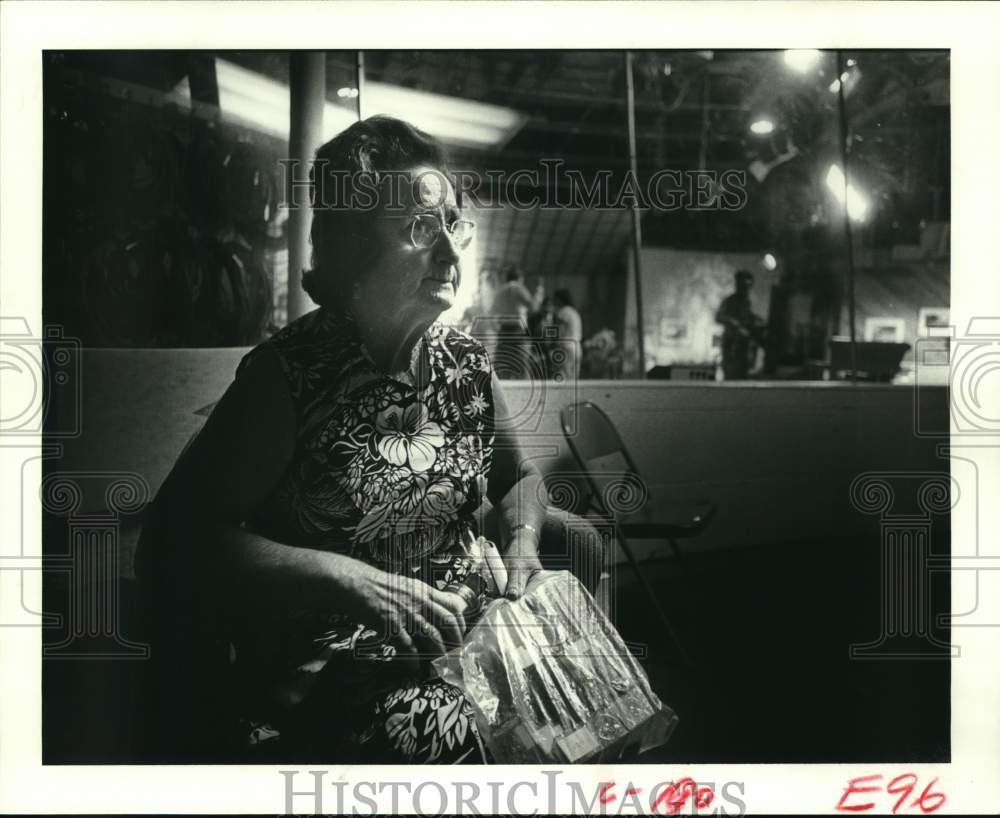 1981 Australian millionaire Ma Evans appears on Good Morning Houston - Historic Images