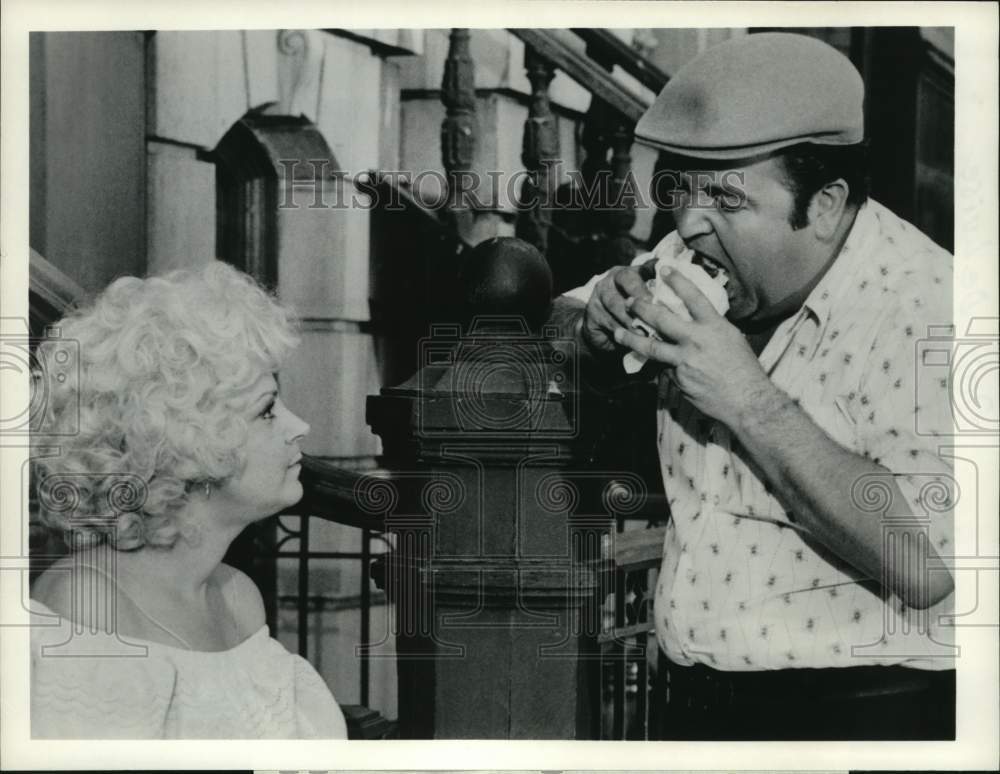 1982 Press Photo Candice Azzara, Dom DeLuise "Fatso" ABC Monday Night Movie - Historic Images