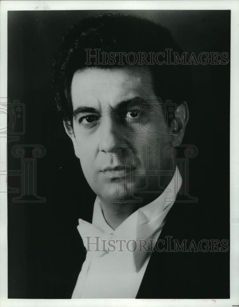 1983 Press Photo Tenor Placido Domingo - Houston Grand Opera&#39;s &quot;Tosca&quot; - Historic Images