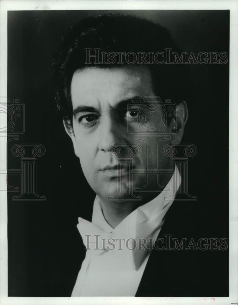 1983 Press Photo Tenor Placido Domingo - Houston Grand Opera's "Tosca" - Historic Images