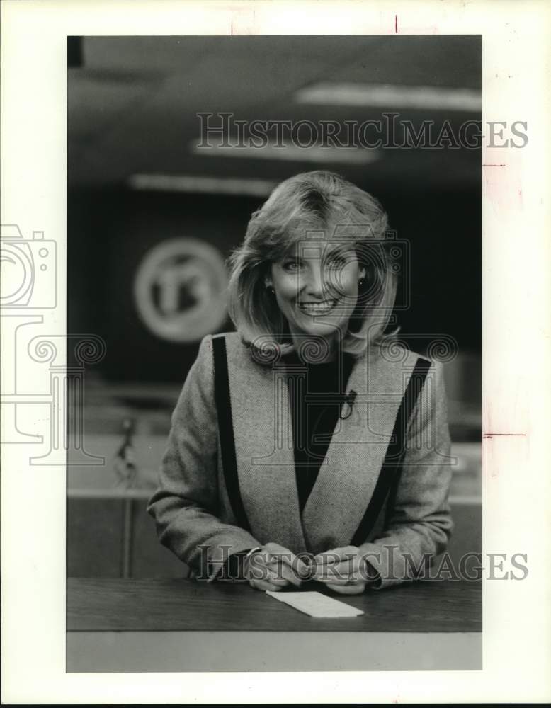 1986 Press Photo Shara Fryer, Channel 13 reporter - Historic Images