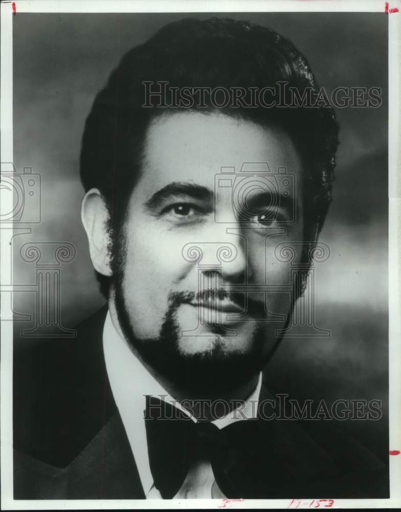 1981 Press Photo Placido Domingo to Perform at Houston Grand Opera Gala Concert - Historic Images