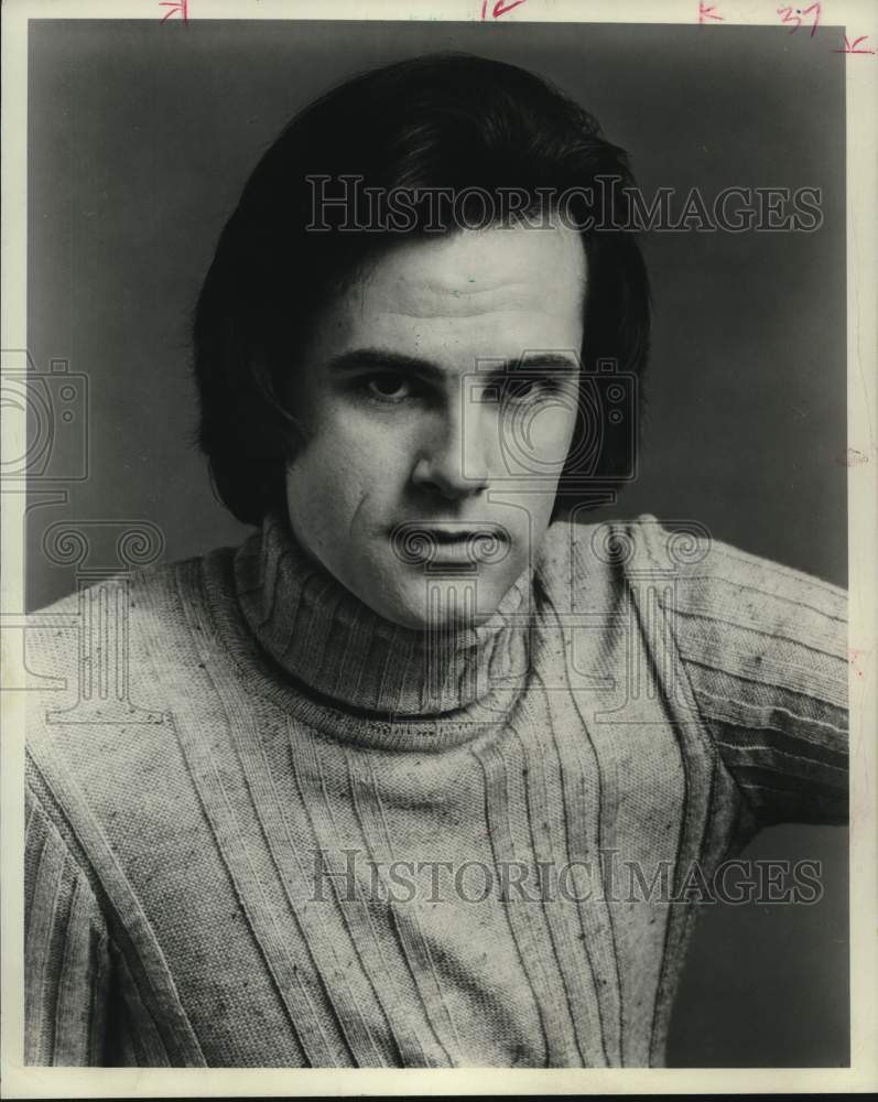 1972 Press Photo Jim Frank, Actor - Historic Images